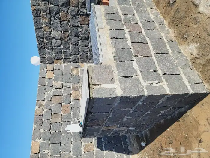 تلبيسات أبراج أحواض ممرات بالحجر الطبيعي 0