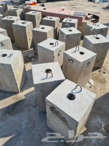 قواعد خرسانية مصنع اسمنت صبات اسمنتي حواجز سوفتي مصدات 7