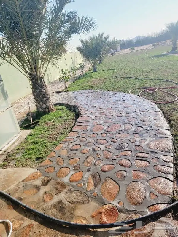 تلبيسات أبراج أحواض ممرات بالحجر الطبيعي 8