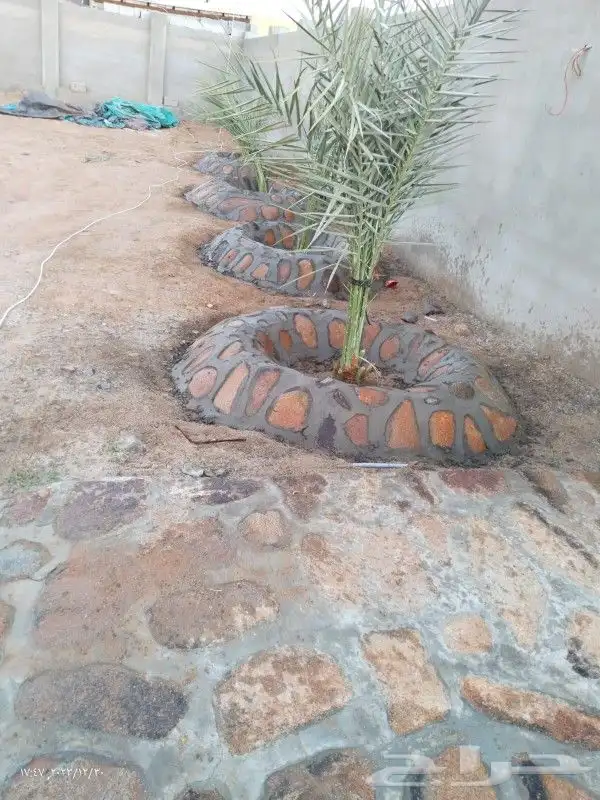 تلبيسات أبراج أحواض ممرات بالحجر الطبيعي 7