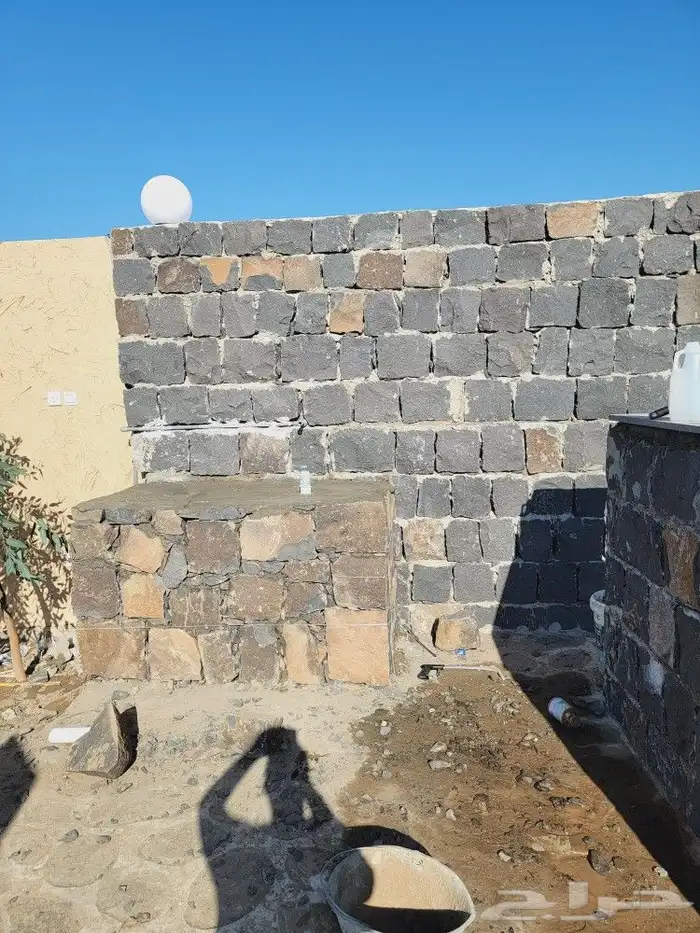 تلبيسات أبراج أحواض ممرات بالحجر الطبيعي 1