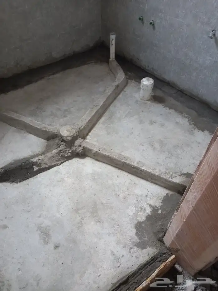 شغل عازل اسمنتي حممات قبل البلاط 3