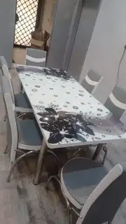 طاولات طعام خشب رخام زجاج جديد بلياردو 4