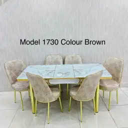 طاولات طعام خشب رخام زجاج جديد بلياردو 6