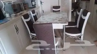 طاولات طعام خشب رخام زجاج جديد بلياردو 5