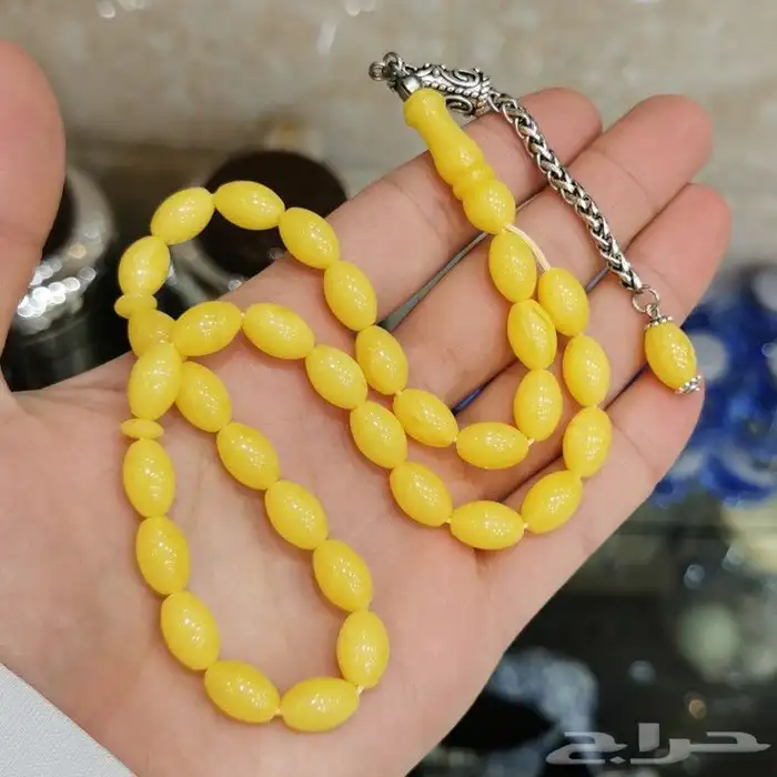 سبحة تراب الكهرمان 0