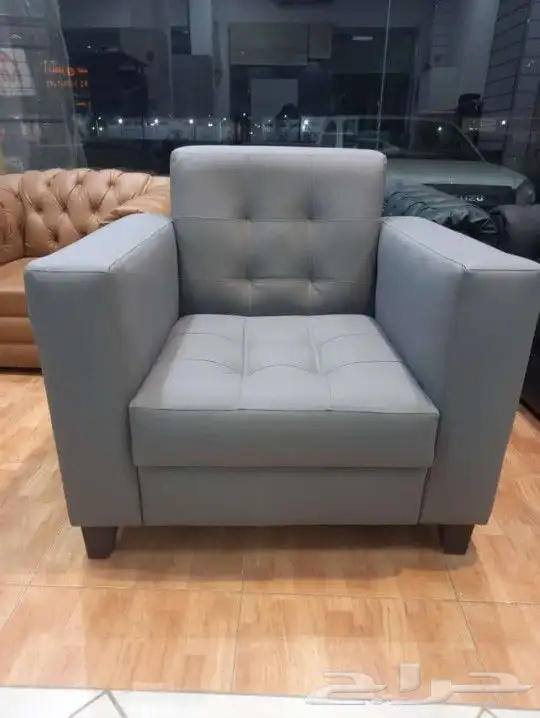 كنب جلد مكتبي كراسي انتظار جلد حديد كراسي كوفي شوب 2