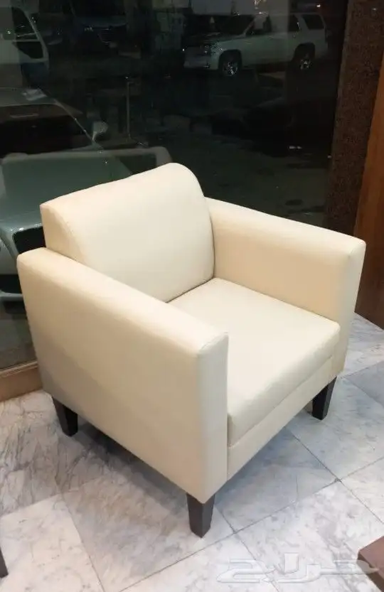 كنب جلد مكتبي كراسي انتظار جلد حديد كراسي كوفي شوب 9