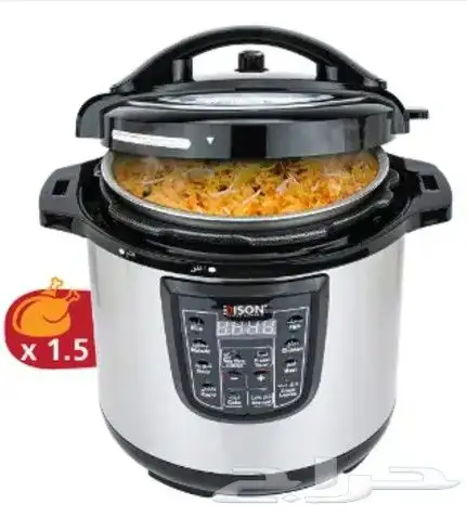 قدر ضغط السيف كهربائي 6 لتر 1000 w جديد فيه ضربه بالجمب 0