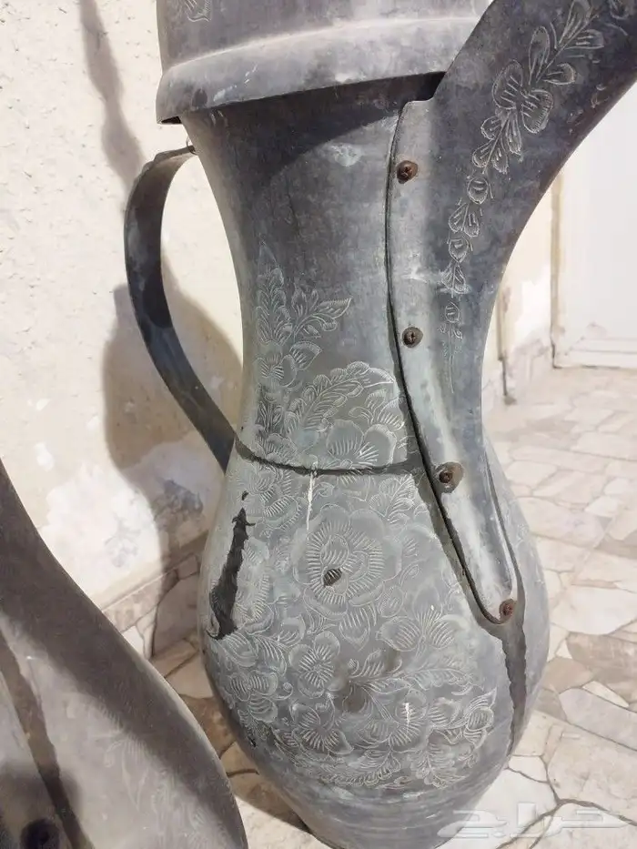 دله دلال كبيره نحاسيه منقوشه انتيك نوادر 2