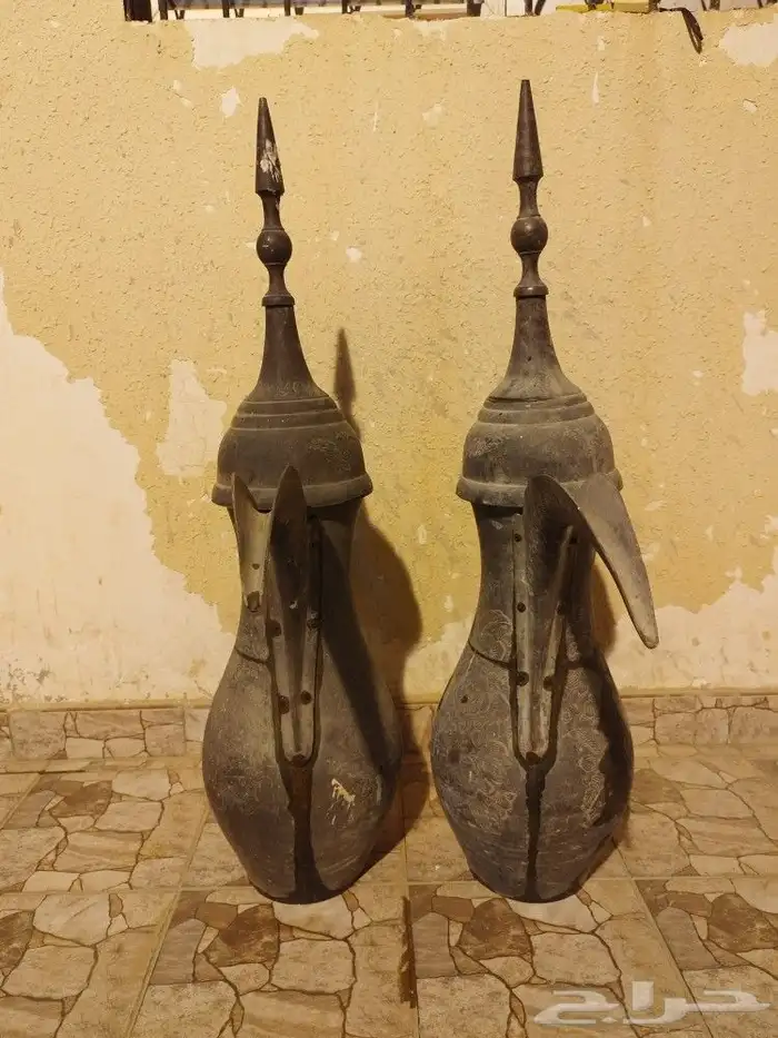 دله دلال كبيره نحاسيه منقوشه انتيك نوادر 0