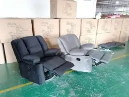 كنبة ثنائية استرخاء و كراسي استرخاء و مساج جديد بالكرتون 14