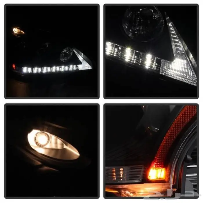 شمعات لكزس 2006 - 2012 ليد و رمش LED تايواني طقم 9