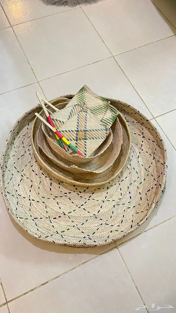 صناعة يدويه بسعف النخل 3