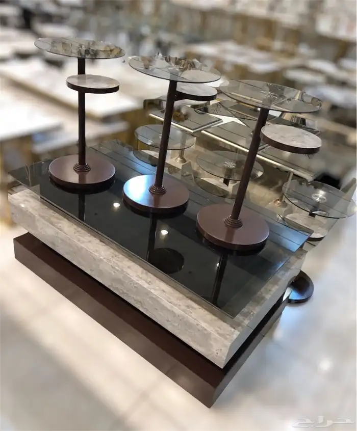 أطقم طاولات وطني بديل رخام وزجاج 14