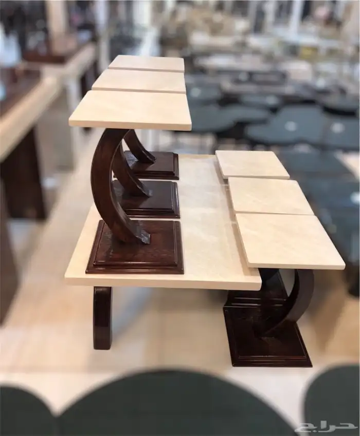 أطقم طاولات وطني بديل رخام وزجاج 17