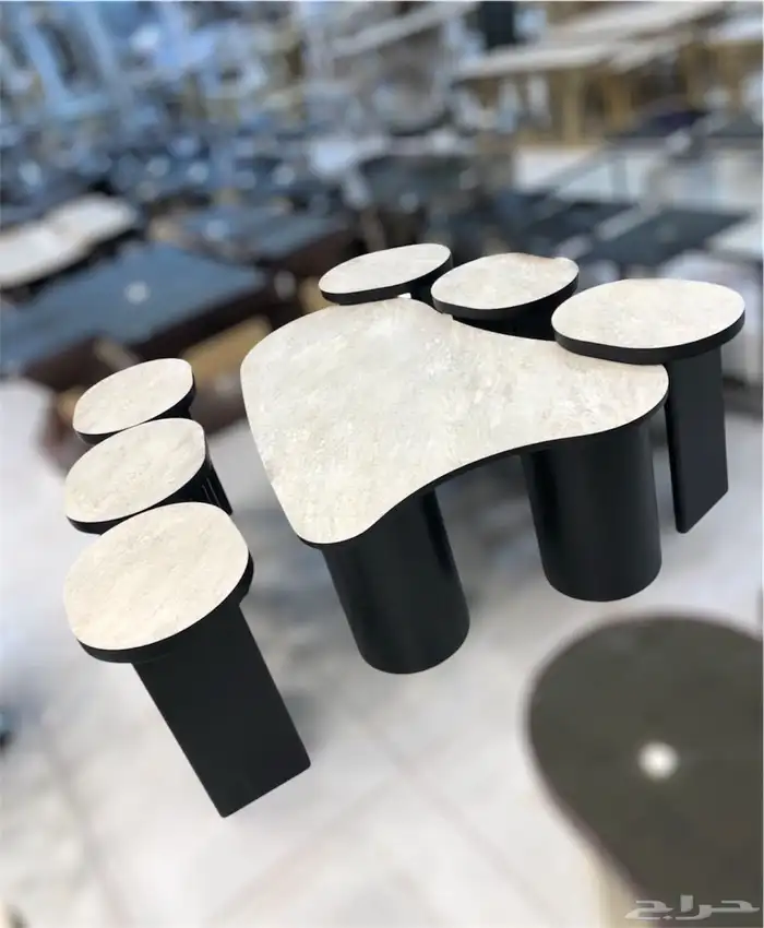 أطقم طاولات وطني بديل رخام وزجاج 0