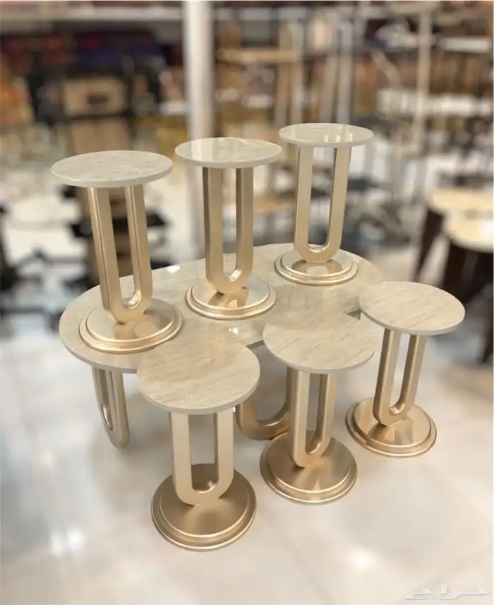 أطقم طاولات وطني بديل رخام وزجاج 20