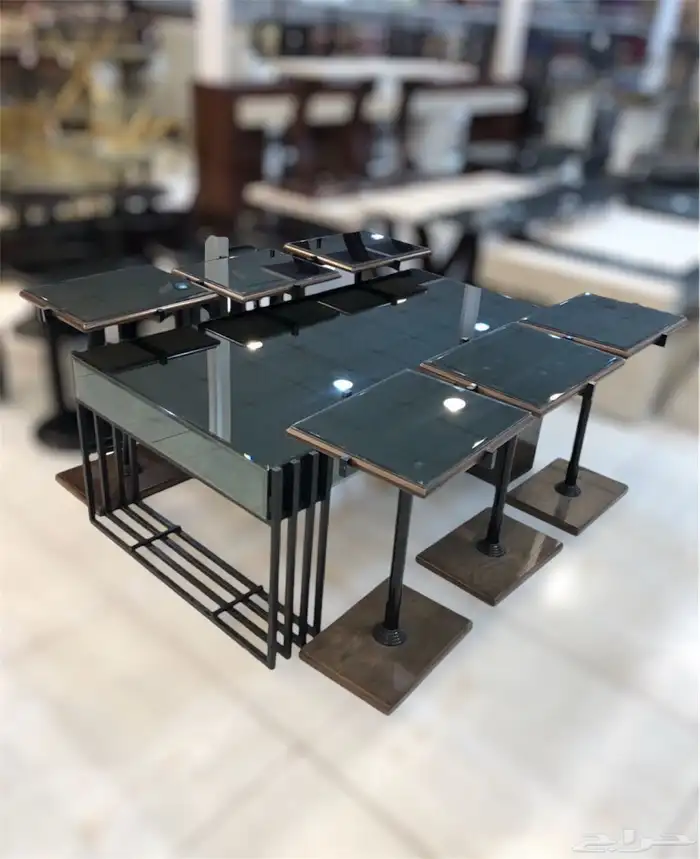 أطقم طاولات وطني بديل رخام وزجاج 15