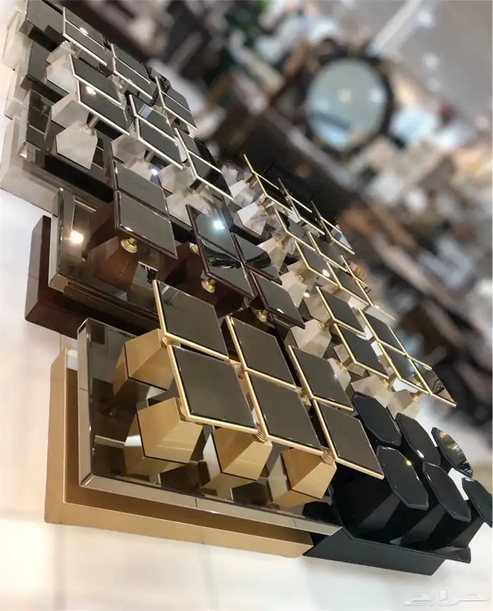 أطقم طاولات وطني بديل رخام وزجاج 33