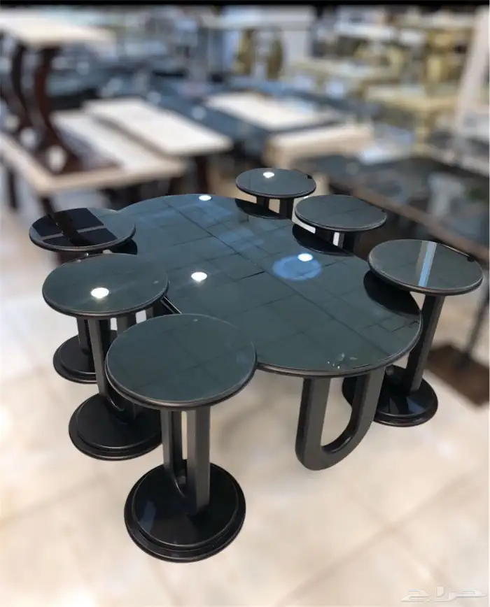 أطقم طاولات وطني بديل رخام وزجاج 12