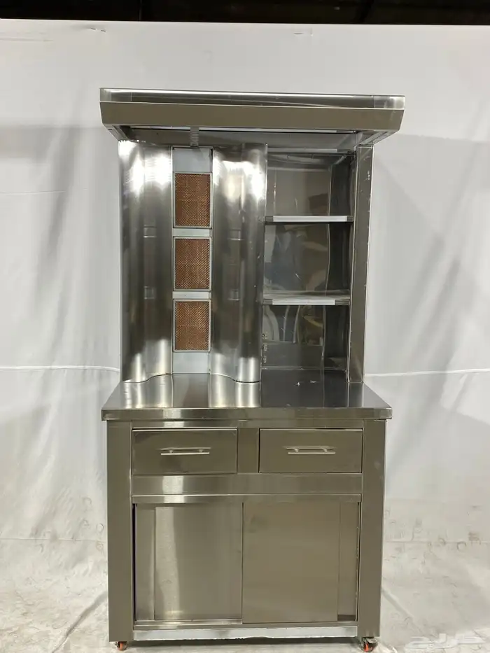 مكينة شاورما استيل مكينة شاورما سوري معدات شاورما ستيل اصلي 8