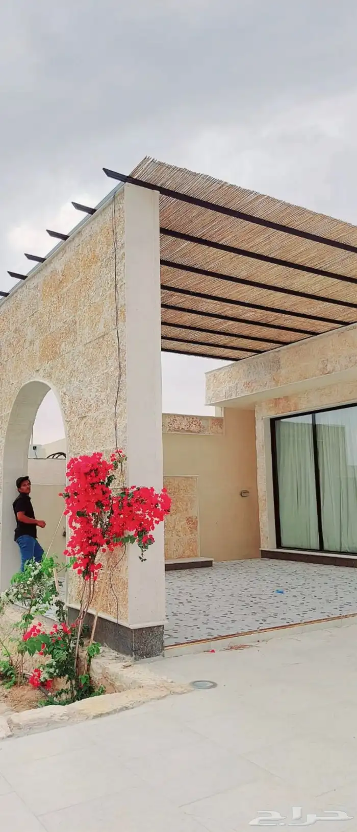 جلسات خيزران مظلات الخيزران والقش والبامبو 6