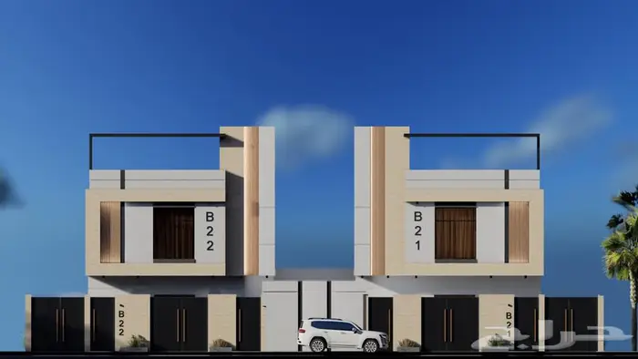 تصميم واجهات فيلا مودرن 2