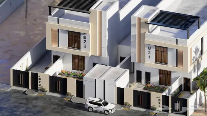 تصميم واجهات فيلا مودرن 0