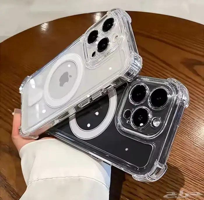 كفر وجراب غطاء هاتف شفاف ايفون 15 للشحن اللاسلكي - خدمة شاقة 2