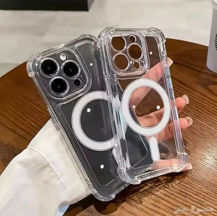 كفر وجراب غطاء هاتف شفاف ايفون 15 للشحن اللاسلكي - خدمة شاقة 1