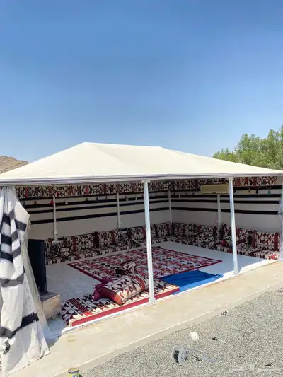 بيوت شعر لون البيض وا الون السود وا خيام 11