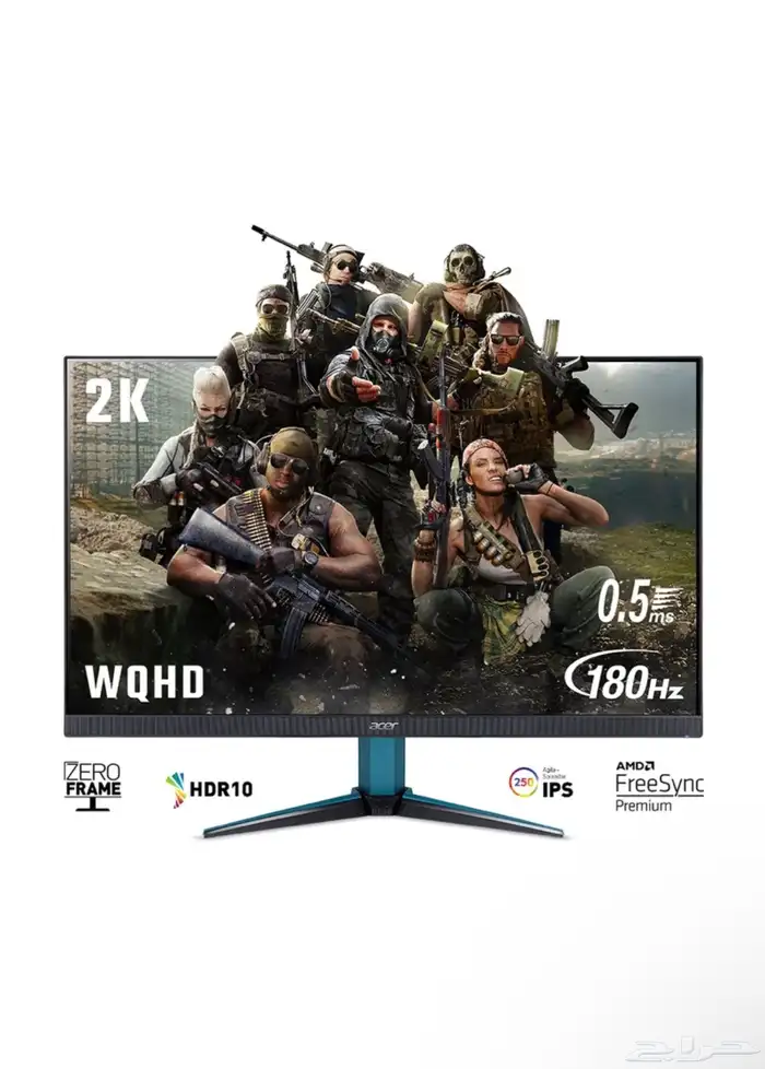 شاشة( مونتر) ايسر 27 انش 2k 180hz HDR10 0
