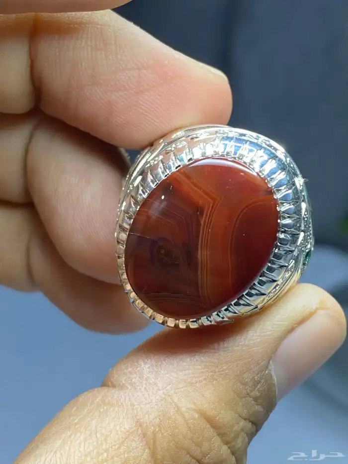 خاتم عقيق يماني صياغة ( شاكري ) 0