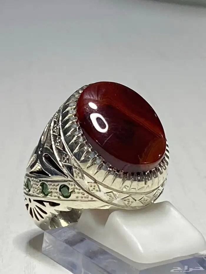 خاتم عقيق يماني صياغة ( شاكري ) 2