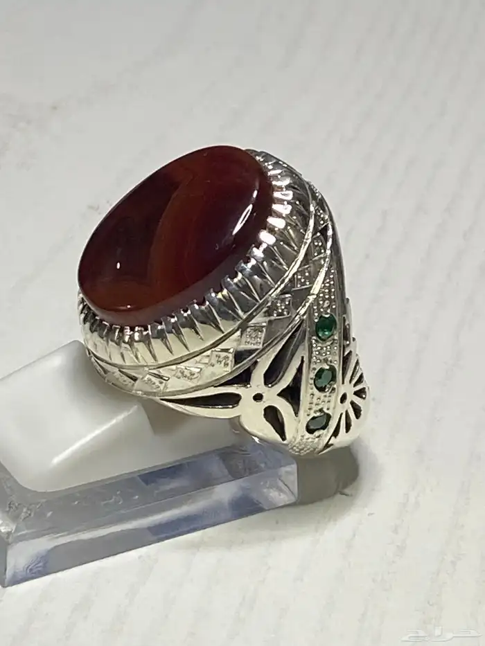 خاتم عقيق يماني صياغة ( شاكري ) 1