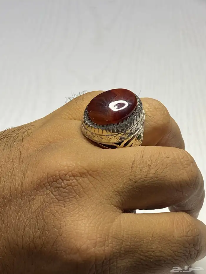 خاتم عقيق يماني صياغة ( شاكري ) 5