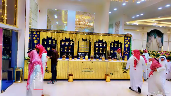 ديكور ركن  ضيافه مهيلة الفخامه مقادع تمر قهوجين صبابين 5