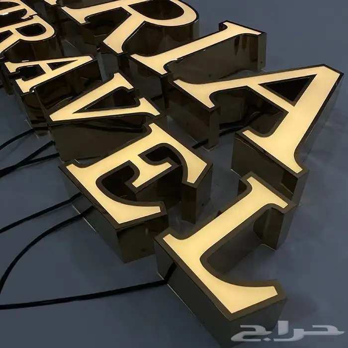خطاط دعايه و اعلان كلادينج زنكور احرف بارزة اكريلك ستيل 12