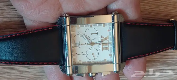 ساعة نوع شاريول أوتوماتيك كرونوغراف رجالية حجم كبير سويسرية 7