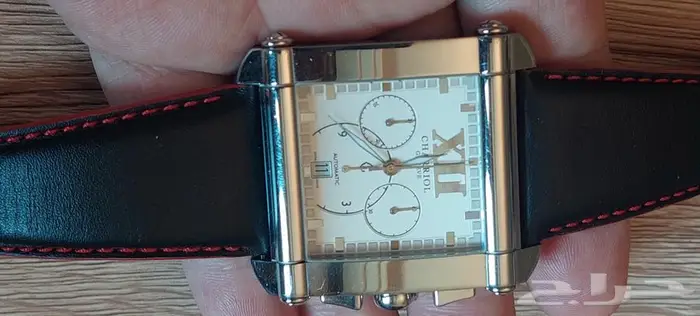 ساعة نوع شاريول أوتوماتيك كرونوغراف رجالية حجم كبير سويسرية 3