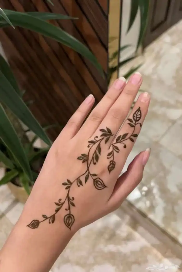 نقش حنا وصبغه اسود 6