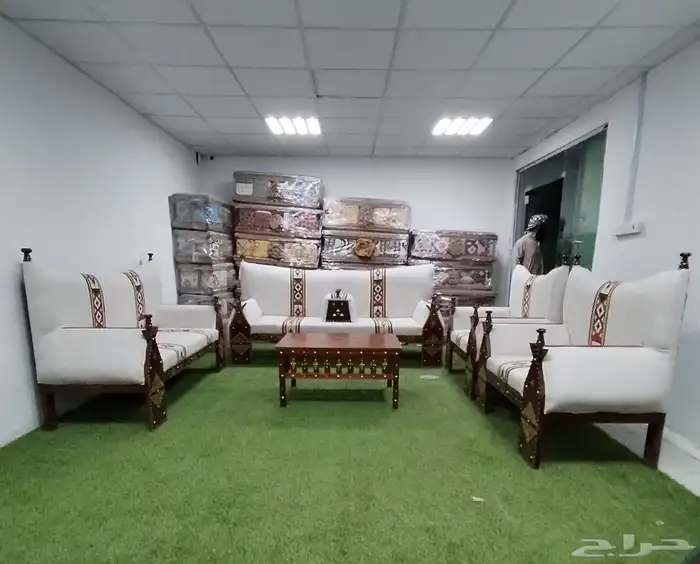 جلسات خارجية جلسة طقم اطقم كاملة كامل خشب حديد جاهز تفصيل 7