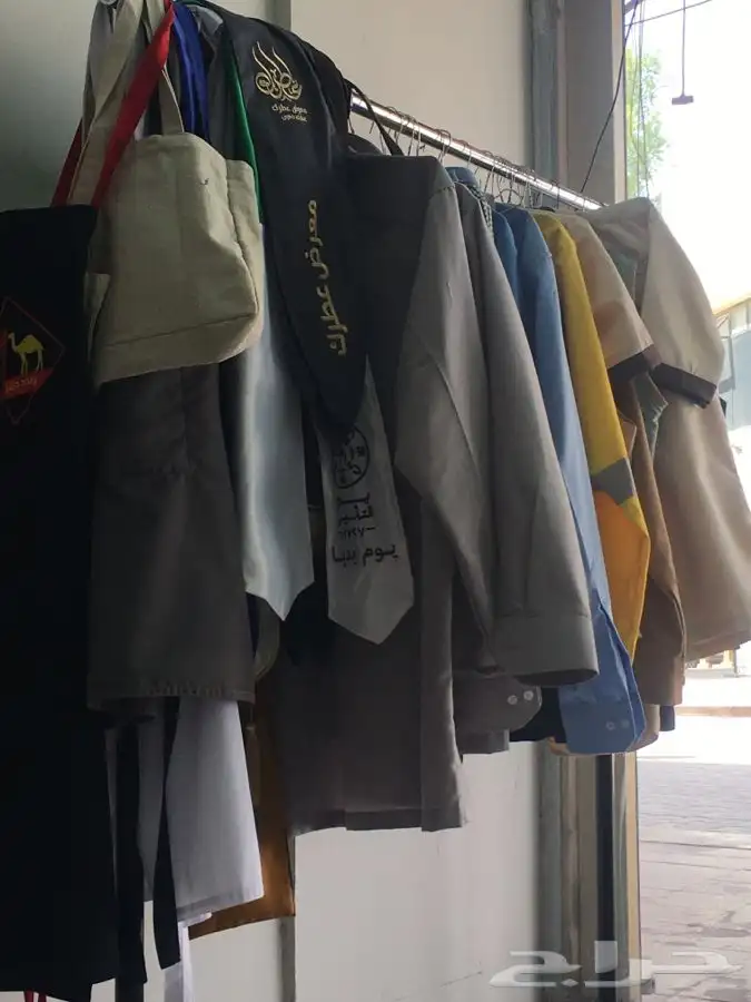 زي موحد تيشرت بانطلون جاكيت شيف مريول كاب وشاح تطريز طباعة 0