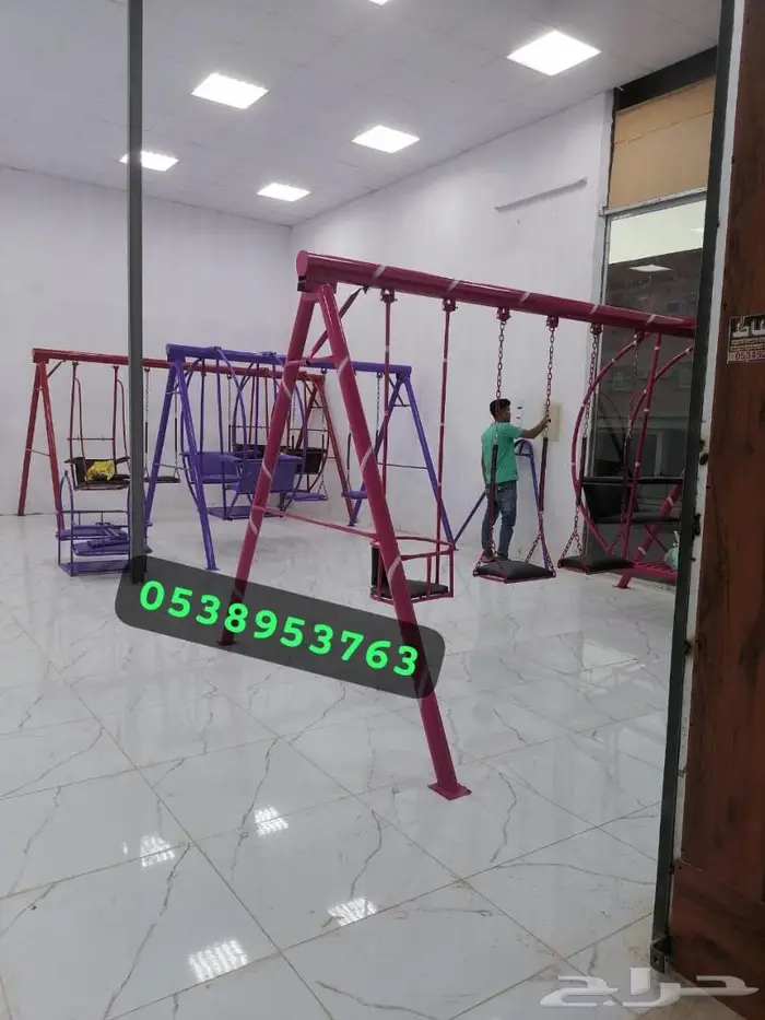 اجمل الالعاب مراجيح وزحليقة والجلسات الخارجية 0