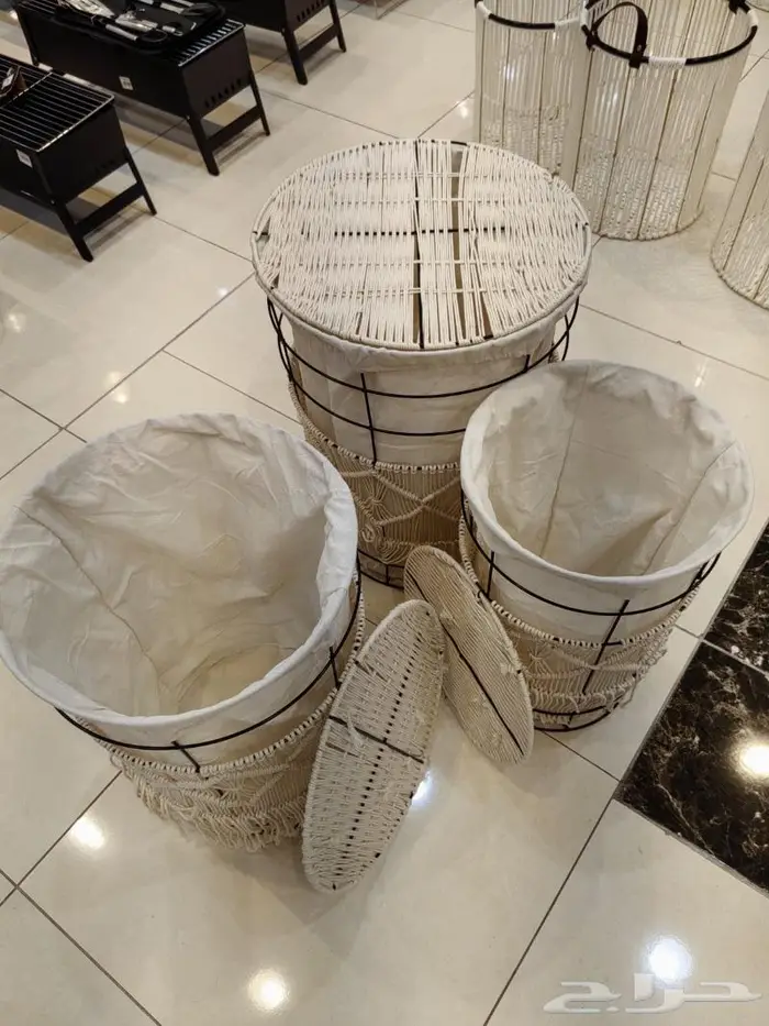 طقم سلات غسيل ستايل بوهيمي 2