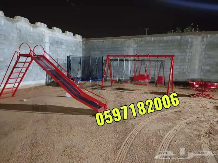 اجمل الالعاب مراجيح وزحليقة والجلسات الخارجية 4