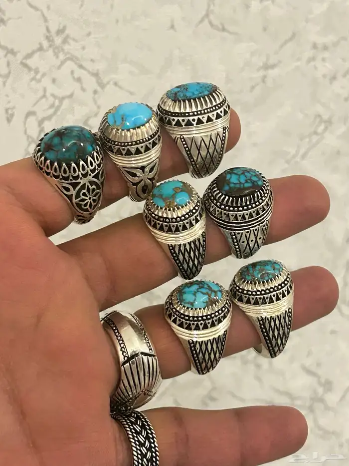 خواتم عقيق وفيروزات وسليمانيات بيع جمله وتفريد 27