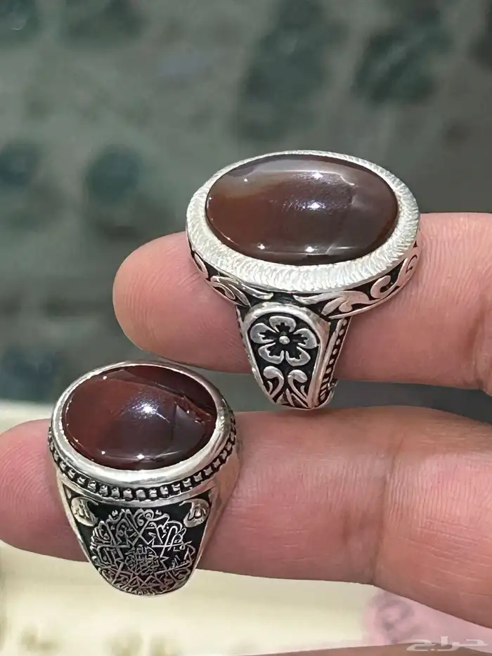 خواتم عقيق وفيروزات وسليمانيات بيع جمله وتفريد 15