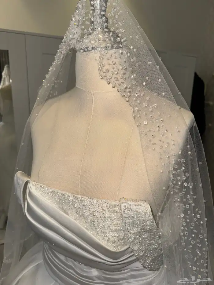 فستان عروسة بكامل اغراضه   زواج   زفاف 1
